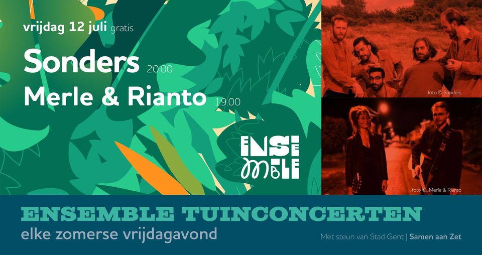 Coverfoto Sonders | Merle & Rianto | Tuinconcert