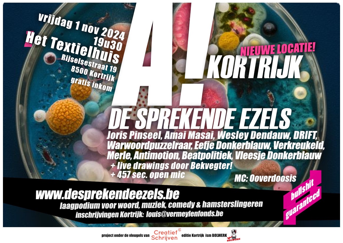 Coverfoto De Sprekende Ezels Kortrijk #3